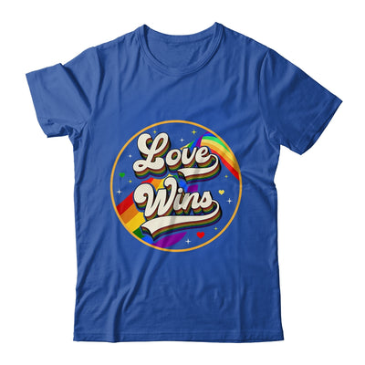 LGBTQ Love Wins Gay Pride LGBT Rainbow Flag Vintage Shirt & Tank Top | teecentury