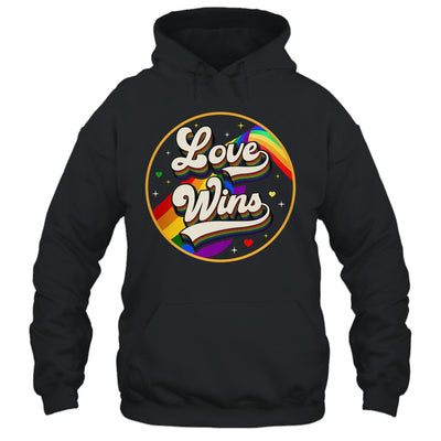 LGBTQ Love Wins Gay Pride LGBT Rainbow Flag Vintage Shirt & Tank Top | teecentury