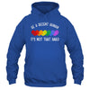 LGBT Heart Retro Be A Decent Human It's Not That Hard Shirt & Tank Top | teecentury