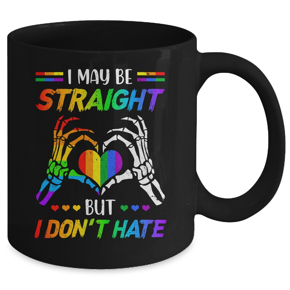 LGBT I May Be Straight But I Don't Hate LGBT Gay Pride Mug | teecentury