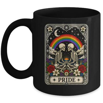 LGBT Tarot Skeleton Gay Pride LGBTQ Equal Rights Transgender Mug | teecentury