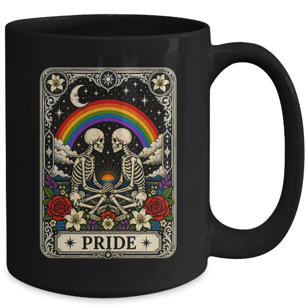 LGBT Tarot Skeleton Gay Pride LGBTQ Equal Rights Transgender Mug | teecentury