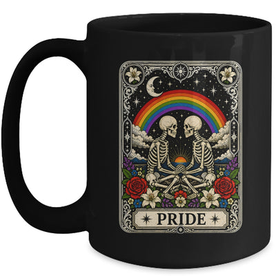 LGBT Tarot Skeleton Gay Pride LGBTQ Equal Rights Transgender Mug | teecentury