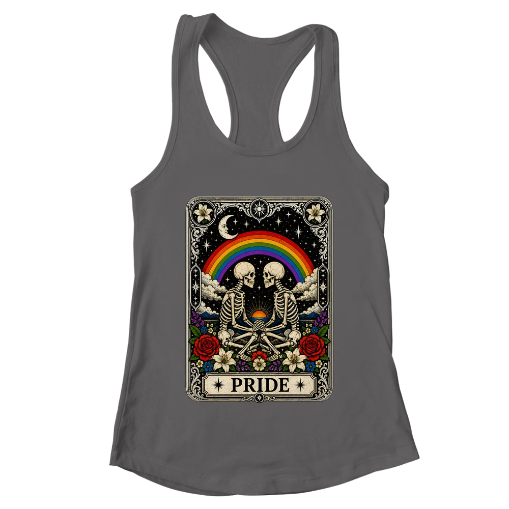 LGBT Tarot Skeleton Gay Pride LGBTQ Equal Rights Transgender Shirt & Tank Top | teecentury
