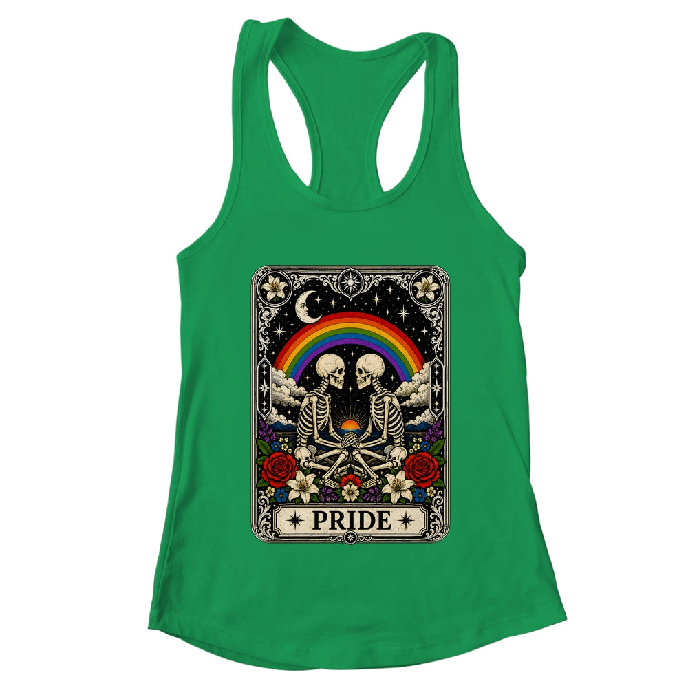LGBT Tarot Skeleton Gay Pride LGBTQ Equal Rights Transgender Shirt & Tank Top | teecentury