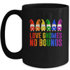 LOVE LGBT Rainbow Gnomes LGBTQ Couple Squad Gay Mug | teecentury