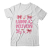 L&D Labor And Delivery Nurse Cute Coquette Pink Bow Ribbon Shirt & Sweatshirt | teecentury