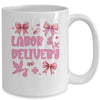 L&D Labor And Delivery Nurse Cute Coquette Pink Bow Ribbon Mug | teecentury