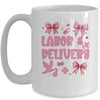 L&D Labor And Delivery Nurse Cute Coquette Pink Bow Ribbon Mug | teecentury