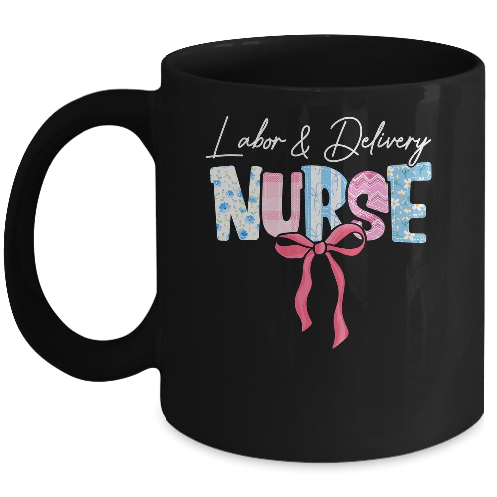 Labor And Delivery L&D Nurse Coquette Bow Nursing Nurse Life Mug | teecentury