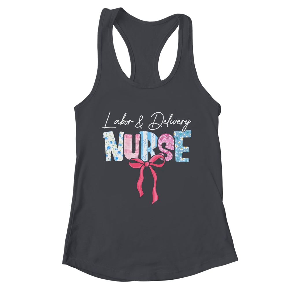 Labor And Delivery L&D Nurse Coquette Bow Nursing Nurse Life Shirt & Tank Top | teecentury