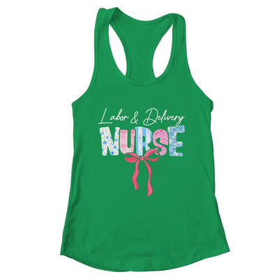 Labor And Delivery L&D Nurse Coquette Bow Nursing Nurse Life Shirt & Tank Top | teecentury