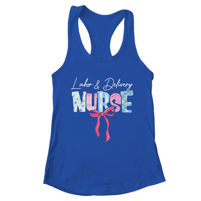 Labor And Delivery L&D Nurse Coquette Bow Nursing Nurse Life Shirt & Tank Top | teecentury