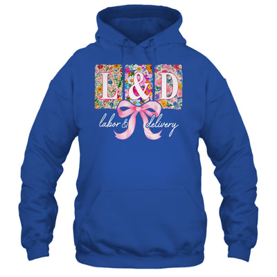 Labor And Delivery Nurse Spring Coquette Bow L&D Nurse Shirt & Tank Top | teecentury