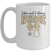 Labor And Delivery Nurse Stethoscope Coquette Bow Graduation Mug | teecentury