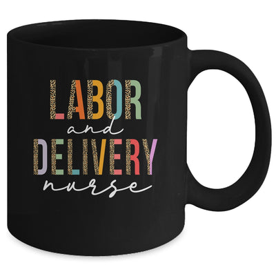 Labor And Delivery Nurse Team L&D Nurse Leopard Mug | teecentury