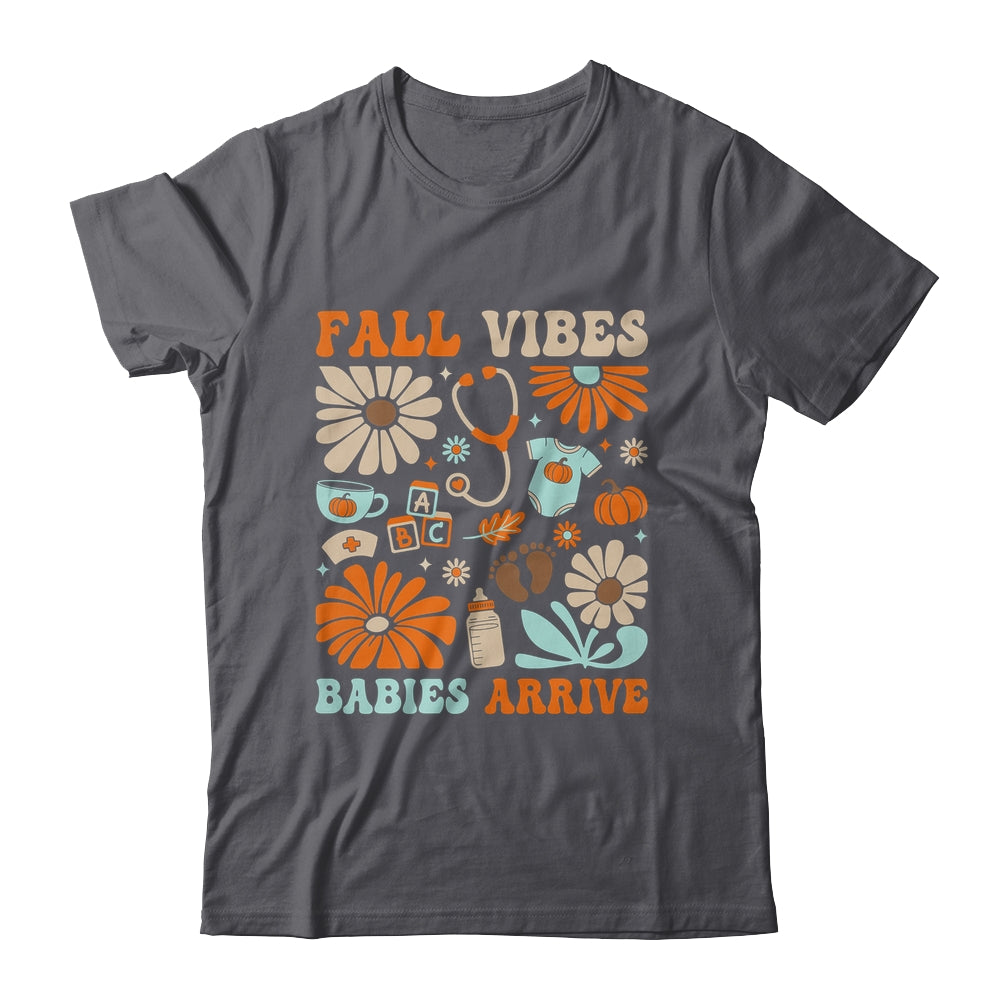 Labor & Delivery Nurse Boho Floral Autumn Stethoscope Fall Shirt & Sweatshirt | teecentury