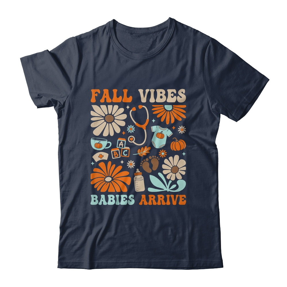 Labor & Delivery Nurse Boho Floral Autumn Stethoscope Fall Shirt & Sweatshirt | teecentury