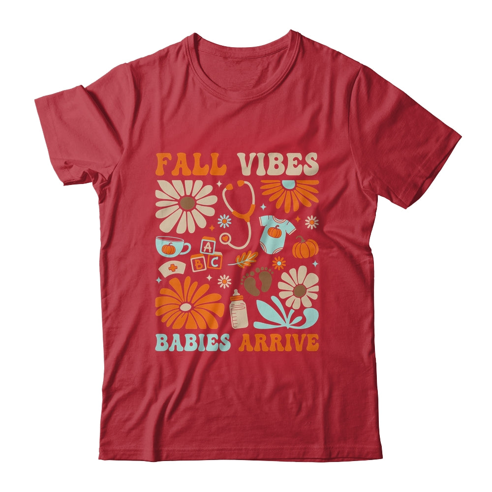 Labor & Delivery Nurse Boho Floral Autumn Stethoscope Fall Shirt & Sweatshirt | teecentury