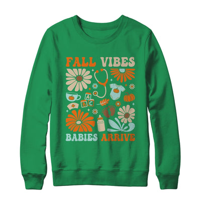 Labor & Delivery Nurse Boho Floral Autumn Stethoscope Fall Shirt & Sweatshirt | teecentury
