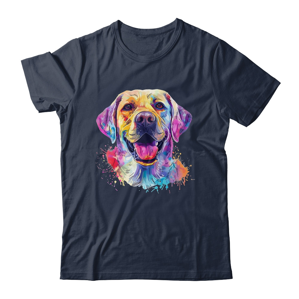 Labrador Mom Lover Puppy Dog Watercolor Tie Dye Painting Shirt & Tank Top | teecentury