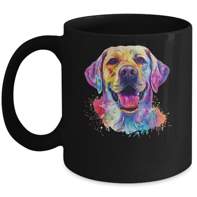 Labrador Mom Lover Puppy Dog Watercolor Tie Dye Painting Mug | teecentury
