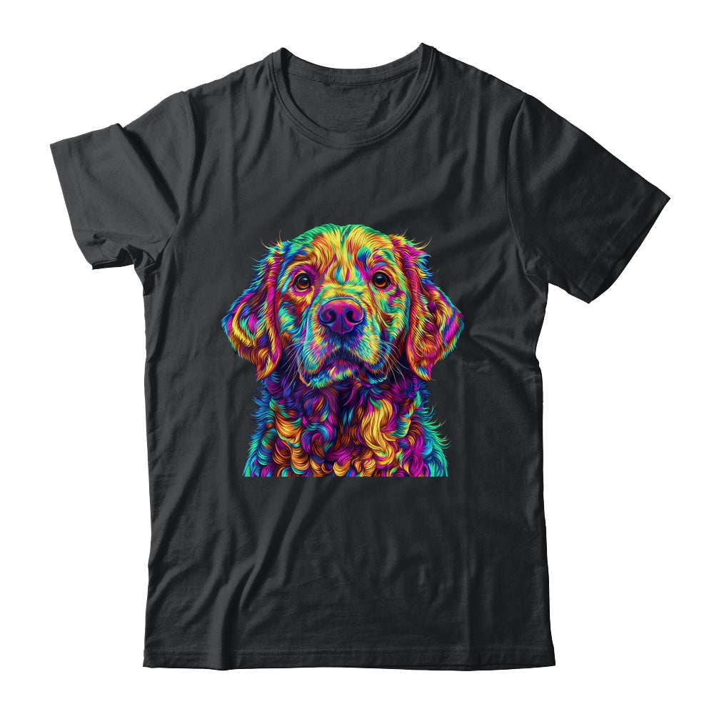 Labrador Retriever Dog Colorful Face Dog Lover Men Women Shirt & Tank Top | teecentury