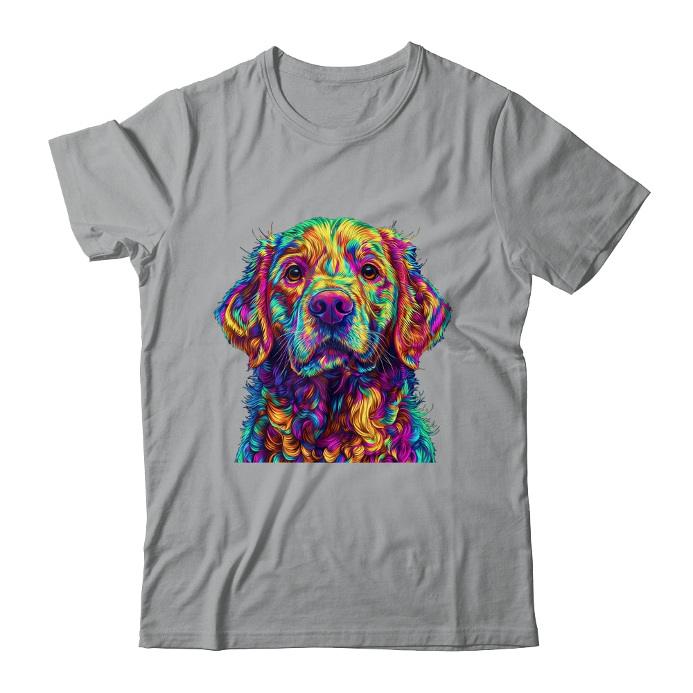 Labrador Retriever Dog Colorful Face Dog Lover Men Women Shirt & Tank Top | teecentury