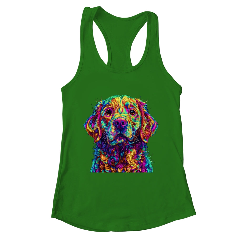 Labrador Retriever Dog Colorful Face Dog Lover Men Women Shirt & Tank Top | teecentury