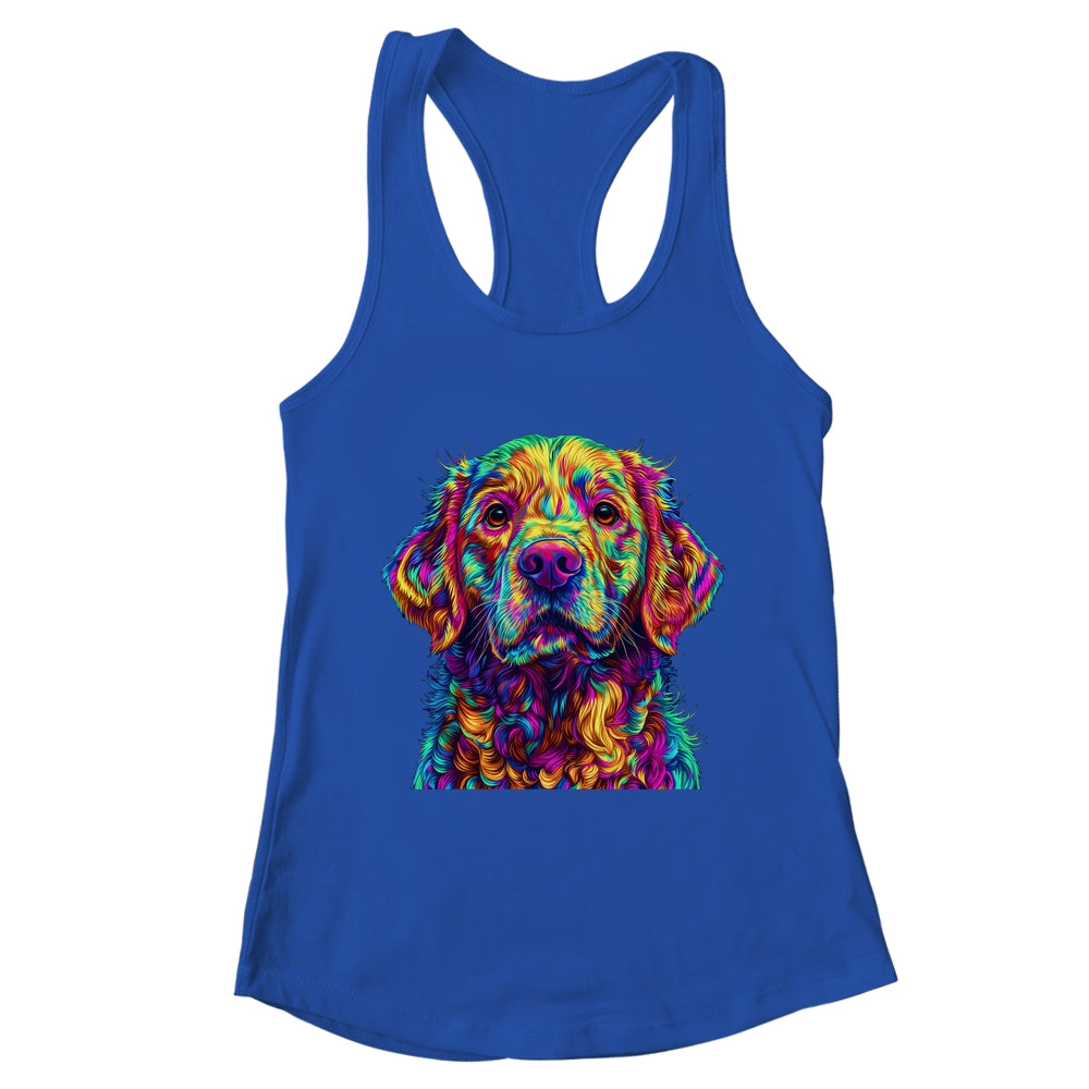 Labrador Retriever Dog Colorful Face Dog Lover Men Women Shirt & Tank Top | teecentury