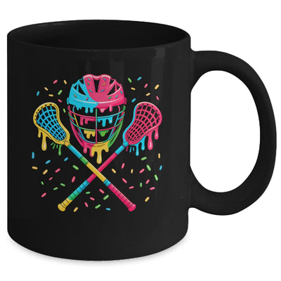 Lacrosse Drip Lax Sticks Helmet Melting Ice Cream Funny Mug | teecentury