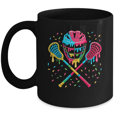 Lacrosse Drip Lax Sticks Helmet Melting Ice Cream Funny Mug | teecentury