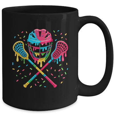 Lacrosse Drip Lax Sticks Helmet Melting Ice Cream Funny Mug | teecentury