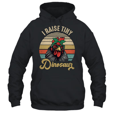 Lady Chicken Lover I Raise Tiny Dinosaurs Farmer Farm Mom Shirt & Tank Top | teecentury