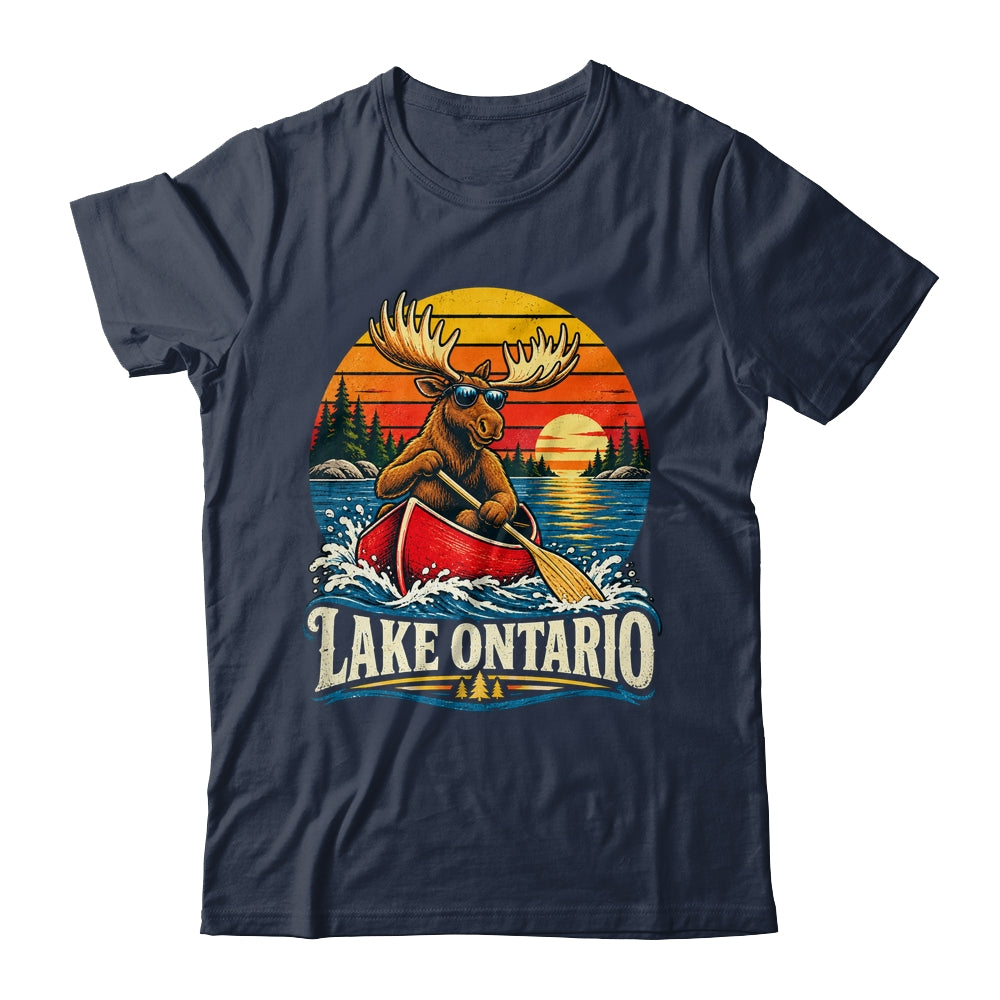 Lake Ontario Moose Canoe Vintage Outdoor Hiking Camping Shirt & Tank Top | teecentury