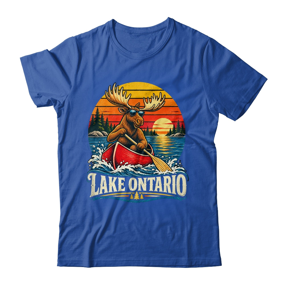 Lake Ontario Moose Canoe Vintage Outdoor Hiking Camping Shirt & Tank Top | teecentury