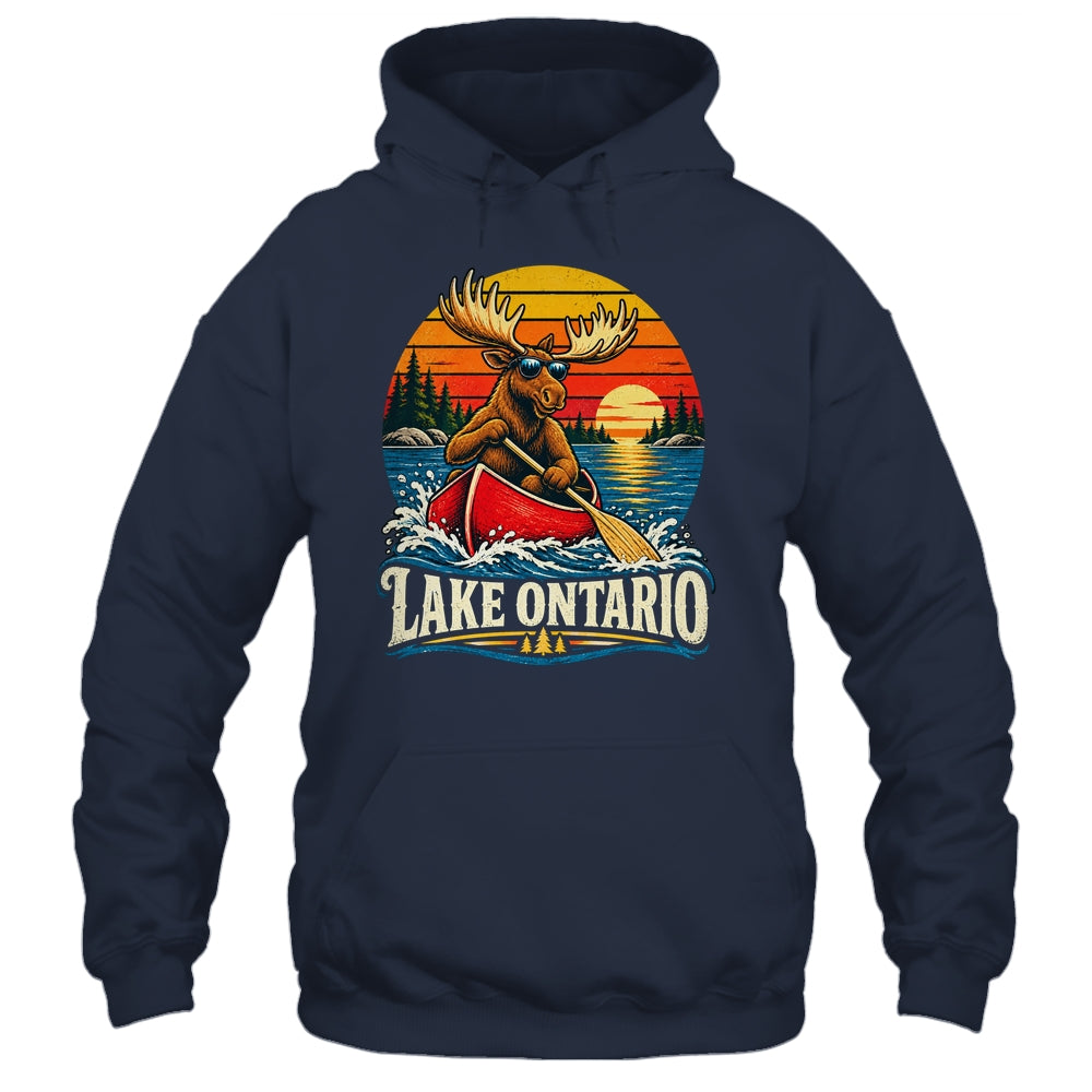 Lake Ontario Moose Canoe Vintage Outdoor Hiking Camping Shirt & Tank Top | teecentury