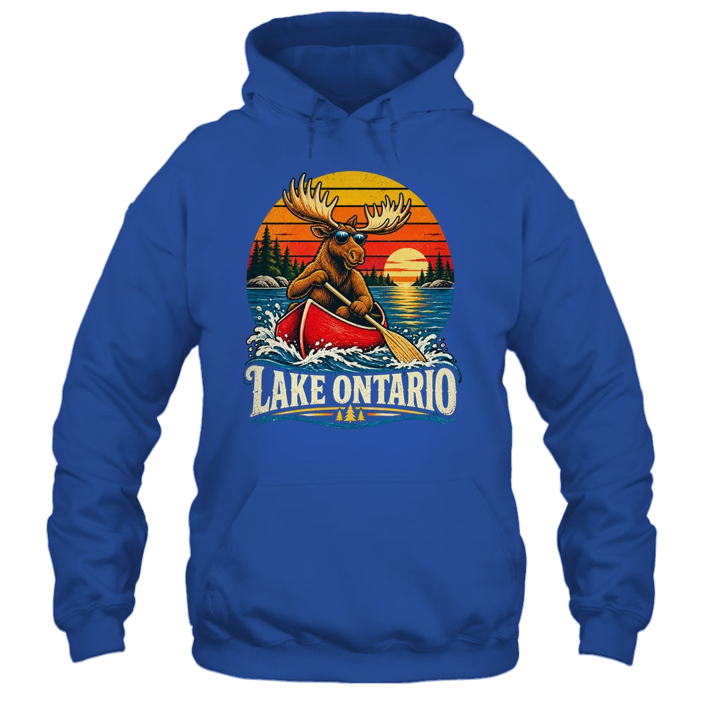 Lake Ontario Moose Canoe Vintage Outdoor Hiking Camping Shirt & Tank Top | teecentury