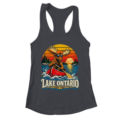 Lake Ontario Moose Canoe Vintage Outdoor Hiking Camping Shirt & Tank Top | teecentury