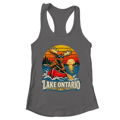 Lake Ontario Moose Canoe Vintage Outdoor Hiking Camping Shirt & Tank Top | teecentury
