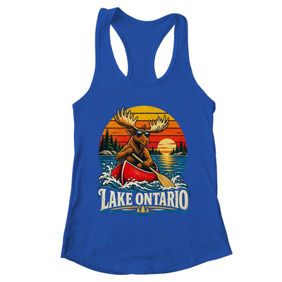 Lake Ontario Moose Canoe Vintage Outdoor Hiking Camping Shirt & Tank Top | teecentury