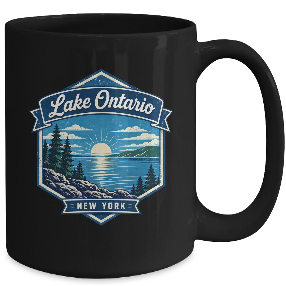 Lake Ontario New York Vintage Nature Scenic Outdoor Travel Mug | teecentury