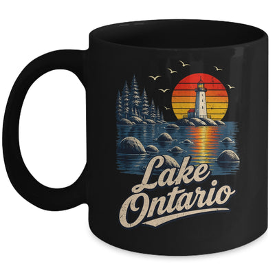 Lake Ontario Retro Sunset Vintage Lakes Travel Nature Lovers Mug | teecentury