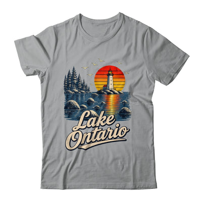 Lake Ontario Retro Sunset Vintage Lakes Travel Nature Lovers Shirt & Tank Top | teecentury