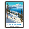 Lake Tahoe Squaw Valley Travel Poster Winter Adventure Souvenir Wall Art Landscape Print Painting Picture For Home Room Living Room Office Bedroom Decor Unframed | teecentury