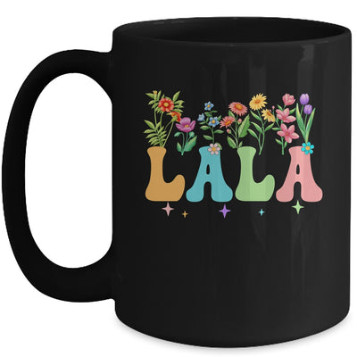 Lala Women Wildflower Floral Design Lala Mothers Day Mug | teecentury