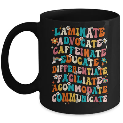 Laminate Advocate Caffeinate Educate SPED Special Education Mug | teecentury