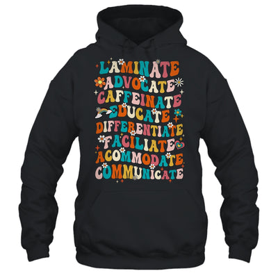 Laminate Advocate Caffeinate Educate SPED Special Education Shirt & Hoodie | teecentury