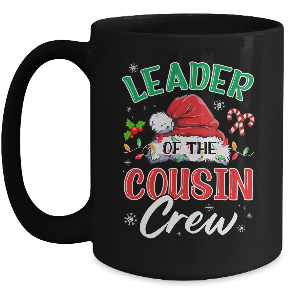 Leader Of The Cousin Crew Christmas Family Matching Xmas Mug | teecentury