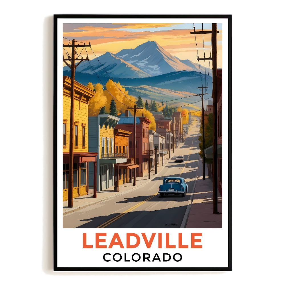 Leadville Colorado Art Poster Nature Lovers Vintage Style Landscape Print Ideal Travel Wall Art Picture Ideal For Home Decor Office Living Room Bedroom Decor Unframed | teecentury